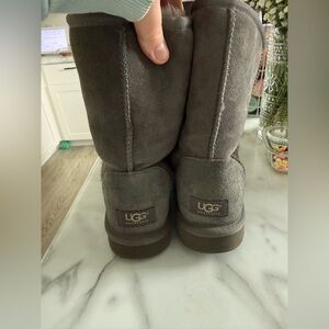 Gray Ugg classic boots